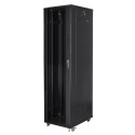 RACK CABINET 19" FREE-STANDING 37U/800X800 (FLAT PACK) BLACK LANBERG