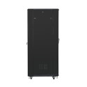 RACK CABINET 19" FREE-STANDING 37U/800X800 (FLAT PACK) BLACK LANBERG