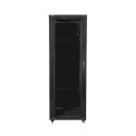 RACK CABINET 19" FREE-STANDING 37U/800X800 (FLAT PACK) BLACK LANBERG