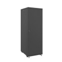 RACK CABINET 19" FREE-STANDING 37U/800X1000 (FLAT PACK) WITH GLASS DOOR LCD BLACK LANBER