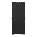 RACK CABINET 19" FREE-STANDING 37U/600X800 (FLAT PACK) WITH GLASS DOOR LCD BLACK LANBERG V2