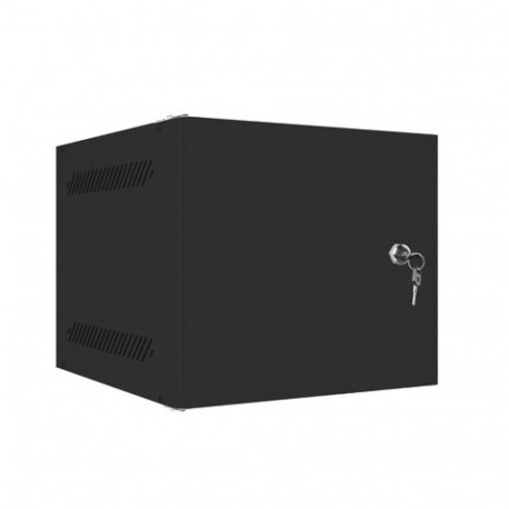 RACK CABINET 10" WALL-MOUNT 4U/280X310 FOR SELF-ASSEMBLY WITH METAL DOOR BLACK LANBERG (FLAT PACK)