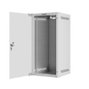 RACK CABINET 10" WALL-MOUNT 12U/280X310 (FLAT PACK) WITH GLASS DOOR GREY LANBERG