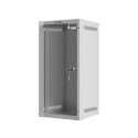 RACK CABINET 10" WALL-MOUNT 12U/280X310 (FLAT PACK) WITH GLASS DOOR GREY LANBERG