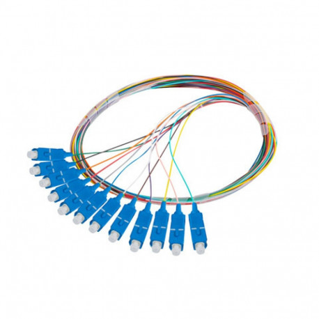 PIGTAIL FIBER OPTIC SM SC/UPC EASY STRIP 9/125 G657A1 12X2M MULTICOLOUR LANBERG