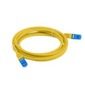 PATCHCORD CAT.6A S/FTP LSZH CCA 1M YELLOW FLUKE PASSED LANBERG