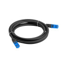 PATCHCORD CAT.6A S/FTP LSZH CCA 1.5M BLACK FLUKE PASSED LANBERG