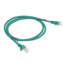 PATCHCORD CAT.6 UTP 1M GREEN FLUKE PASSED LANBERG