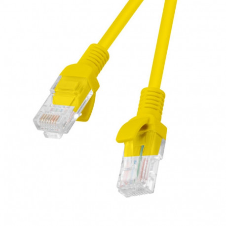 PATCHCORD CAT.6 UTP 1.5M YELLOW FLUKE PASSED LANBERG