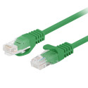 PATCHCORD CAT.6 UTP 0.5M GREEN FLUKE PASSED LANBERG 10-PACK