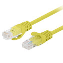 PATCHCORD CAT.6 UTP 0.25M YELLOW FLUKE PASSED LANBERG