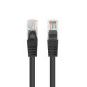 PATCHCORD CAT.6 UTP 0.25M BLACK FLUKE PASSED LANBERG 10-PACK