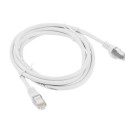 PATCHCORD CAT.6 FTP 0.5M WHITE FLUKE PASSED LANBERG