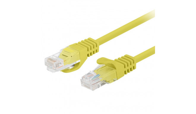 PATCHCORD CAT.5E UTP 3M YELLOW FLUKE PASSED LANBERG 10-PACK