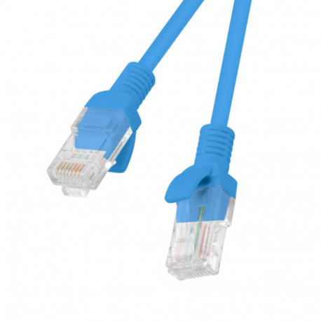 PATCHCORD CAT.5E UTP 3M BLUE FLUKE PASSED LANBERG