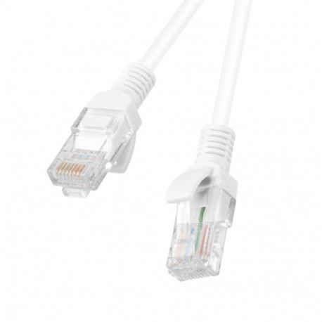 PATCHCORD CAT.5E UTP 2M WHITE FLUKE PASSED LANBERG