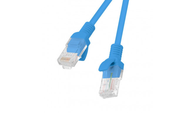 PATCHCORD CAT.5E UTP 2M BLUE FLUKE PASSED LANBERG 10-PACK