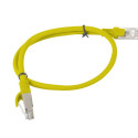PATCHCORD CAT.5E UTP 0.5M YELLOW FLUKE PASSED LANBERG