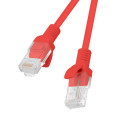 PATCHCORD CAT.5E UTP 0.25M RED FLUKE PASSED LANBERG 10-PACK