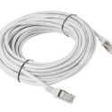 PATCHCORD CAT.5E FTP 10M GREY FLUKE PASSED LANBERG