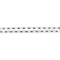 PATCH PANEL BLANK 24 PORT 1U STAGGERED WITH ORGANIZER FOR KEYSTONE MODULES GREY LANBERG