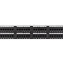 PATCH PANEL 48 PORT 2U 19" CAT.6 BLACK LANBERG
