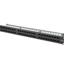 PATCH PANEL 48 PORT 1U 19" CAT.5E BLACK LANBERG