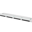 PATCH PANEL 24 PORT 0.5U 19" CAT.5E GREY LANBERG