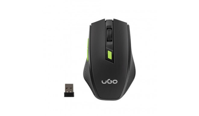 MOUSE UGO MY-04 WIRELESS 1800DPI OPTICAL BLACK