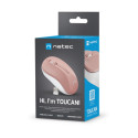 MOUSE NATEC TOUCAN WIRELESS 1600DPI OPTICAL PINK-WHITE