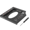MOUNTING FRAME SLIM 5.25"->2.5" 9.5MM BAY LANBERG