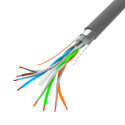 LAN CABLE CAT.6 FTP 305M SOLID CU GREY CPR + FLUKE PASSED LANBERG