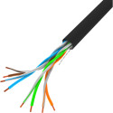 LAN CABLE CAT.5E UTP 305M SOLID CU BLACK FLUKE LANBERG