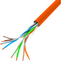 LAN CABLE CAT.5E UTP 305M SOLID CU ORANGE FLUKE LANBERG