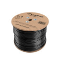 LAN CABLE CAT.5E FTP 305M SOLID OUTDOOR GEL-FILLED CU BLACK FLUKE PASSED LANBERG