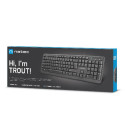 KEYBOARD NATEC TROUT US LAYOUT SLIM BLACK