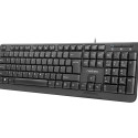 KEYBOARD NATEC TROUT US LAYOUT SLIM BLACK