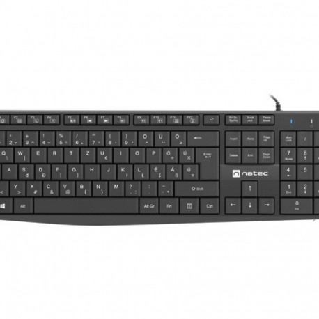 KEYBOARD NATEC NAUTILUS HU LAYOUT BLACK SLIM