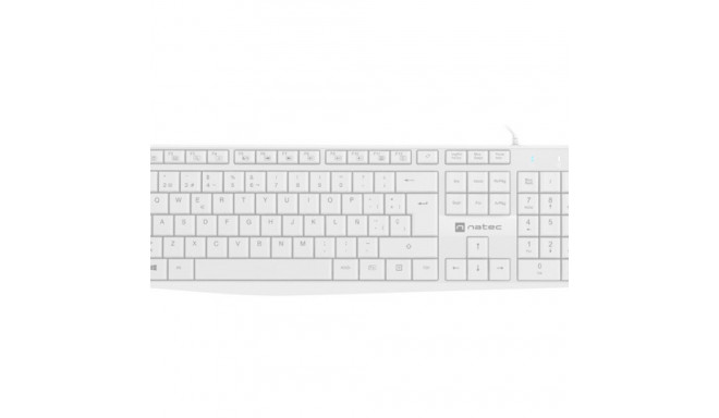 KEYBOARD NATEC NAUTILUS ES LAYOUT WHITE SLIM