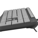 KEYBOARD NATEC NAUTILUS US LAYOUT SLIM BLACK-GREY