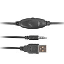 HEADSET FURY PHANTOM WITH MICROPHONE ILLUMINATION BLACK-BLUE