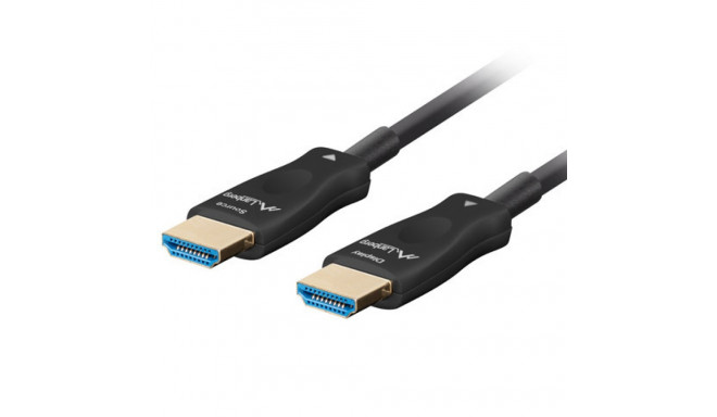 HDMI M/M V2.1 CABLE 40M OPTICAL BLACK AOC LANBERG