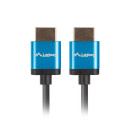 HDMI M/M V2.0 CABLE 1.8M 4K BLACK SLIM LANBERG
