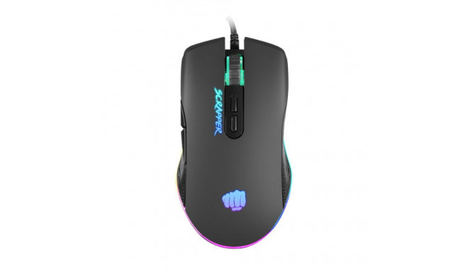 GAMING MOUSE FURY SCRAPPER 6400DPI RGB BACKLIT OPTICAL WITH SOFTWARE BLACK