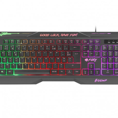 FURY mänguklaviatuur HELLFIRE 2 FR LAYOUT taustvalgustusega