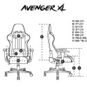 Fury gaming chair Avenger XL, white