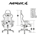 Fury gaming chair Avenger XL, white