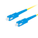 FIBER OPTIC PATCHCORD SM SC/UPC-SC/UPC SIMPLEX 10M LSZH G657A1 3.0MM YELLOW LANBERG