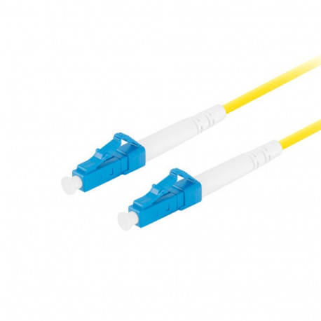 FIBER OPTIC PATCHCORD SM LC/UPC-LC/UPC SIMPLEX 5M LSZH G657A1 3.0MM YELLOW LANBERG