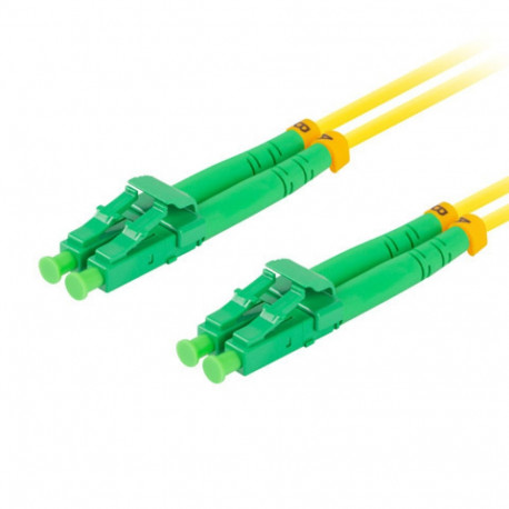 FIBER OPTIC PATCHCORD SM LC/APC-LC/APC DUPLEX 3M LSZH G657A1 3.0MM YELLOW LANBERG